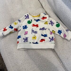 Boden Multicolor Animal Print Kids Sweatshirt